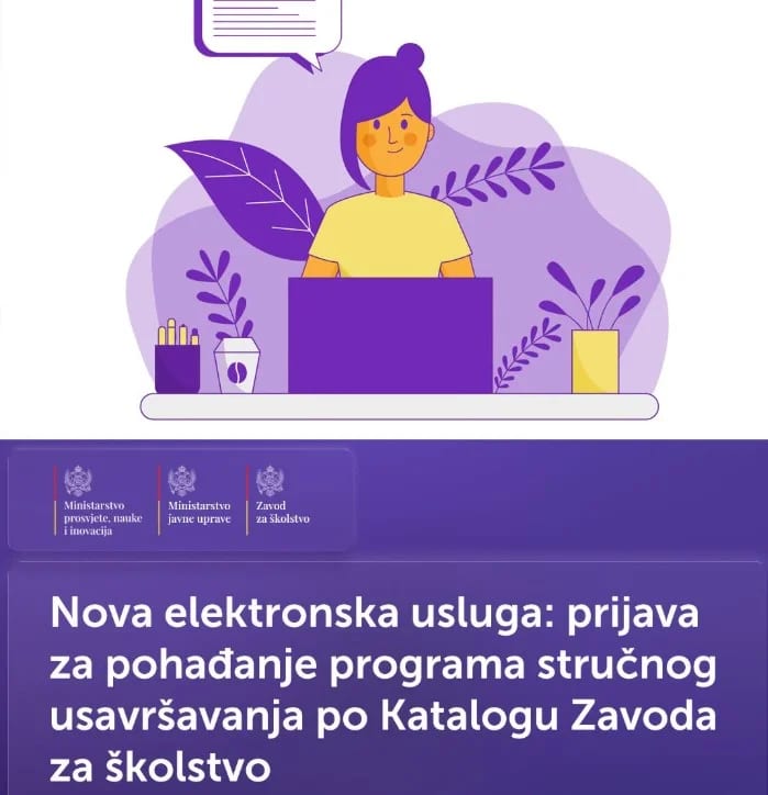 Nova e-usluga za zaposlene u obrazovanju: Prijava za stručno usavršavanje sada online